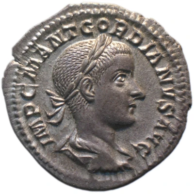 Quinarius - Gordian III VIRTVS AVG; Victory front