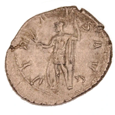 Quinarius - Gordian III VIRTVS AVG; Virtus back