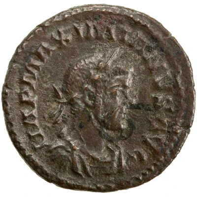 Quinarius - Maximianus VIRTVS AVGG; Hercules front