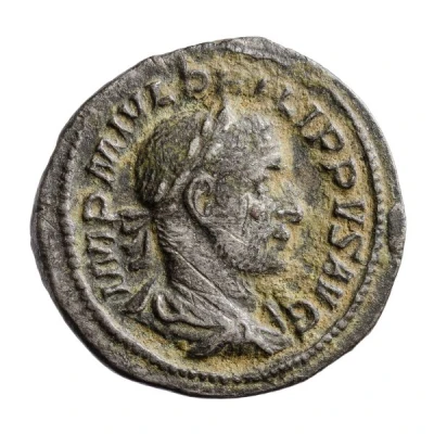 Quinarius - Philippus I ANNONA AVGG; Annona front