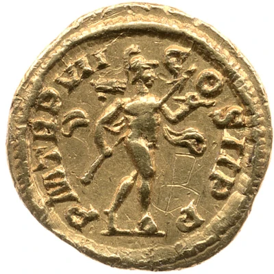 Quinarius - Severus Alexander P M TR P VII COS II P P; Mars back