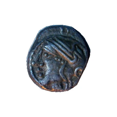 Quinarius at reversed delta KALETEDOY 80 BC - 50 BC front