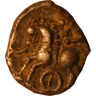 Quinarius with crosslet and rowel 80 BC - 50 BC back