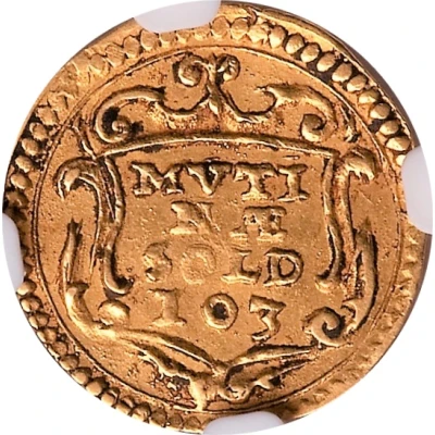 Scudino d'Oro of 103 Soldi - Francesco I ND front