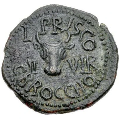 Semis - Augustus L PRISCO II VIR C BROCCHO 27 BC - 14 AD back