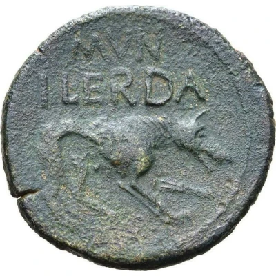 Semis - Augustus MVN ILERDA 27 BC - 14 AD back