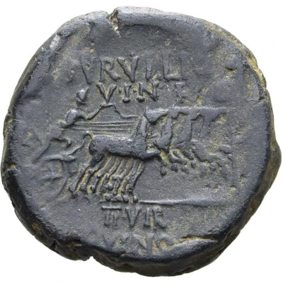 Semis - Augustus V I N K M POSTV ALBINVS II VIR QVINQ ITER 27 BC - 14 AD front