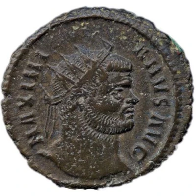 Semis - Diocletianus and Maximianus MAXIMIANVS AVG; Lugdunum back