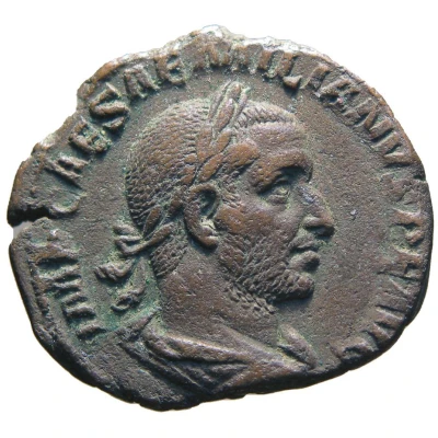 Sestertius - Aemilianus AETERNITAS AVGG S C; Aeternitas front