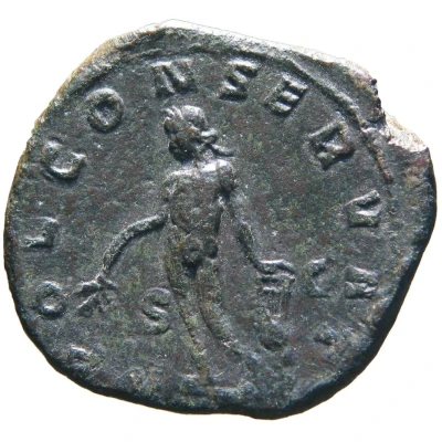 Sestertius - Aemilianus APOL CONSERVAT S C; Apollo back