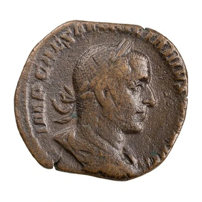 Sestertius - Aemilianus IOVI CONSERVAT S C front