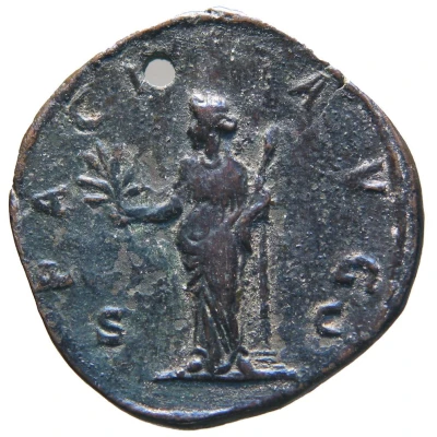 Sestertius - Aemilianus PACI AVG S C; Pax back