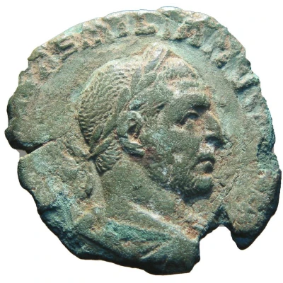 Sestertius - Aemilianus PIETAS AVG S C; Pietas front