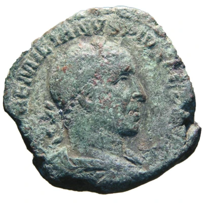 Sestertius - Aemilianus ROMAE AETERN; Roma front