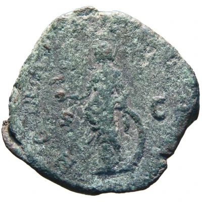 Sestertius - Aemilianus ROMAE AETERN; Roma back
