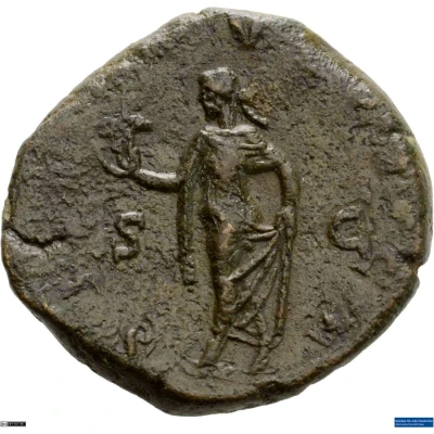 Sestertius - Aemilianus SPES PVBLICA S C; Spes back