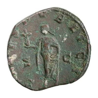 Sestertius - Aemilianus SPES PVBLICA S C; Spes back