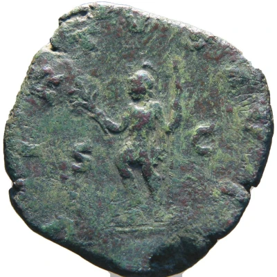 Sestertius - Aemilianus VIRTVS AVG S C; Virtus back