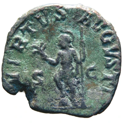 Sestertius - Aemilianus VIRTVS AVG S C; Virtus back
