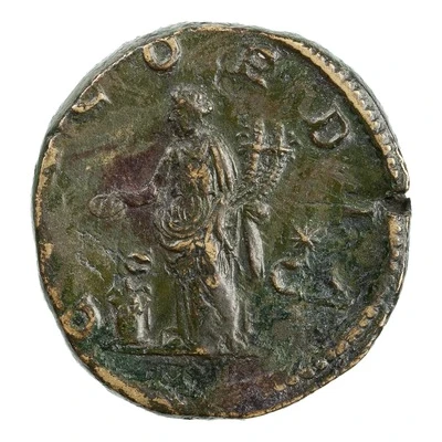 Sestertius - Aquilia Severa CONCORDIA S C; Concordia back