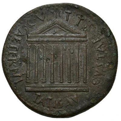 Sestertius - Augustus C V T T AETERNITATIS AVGVSTAE back