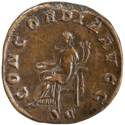 Sestertius - Balbinus CONCORDIA AVGG S C; Concordia back