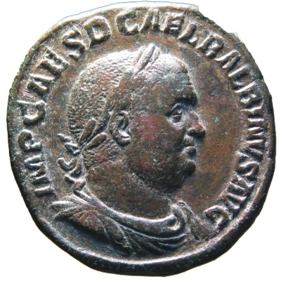 Sestertius - Balbinus, Pupienus, and Gordian III LIBERALITAS AVGVSTORVM S C; Liberalitas front