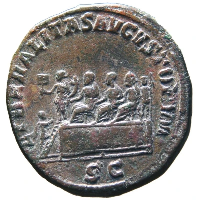Sestertius - Balbinus, Pupienus, and Gordian III LIBERALITAS AVGVSTORVM S C; Liberalitas back