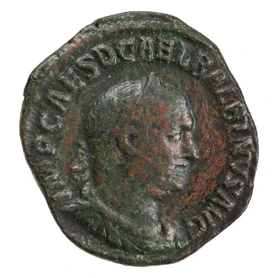 Sestertius - Balbinus VICTORIA AVGG S C; Victory front