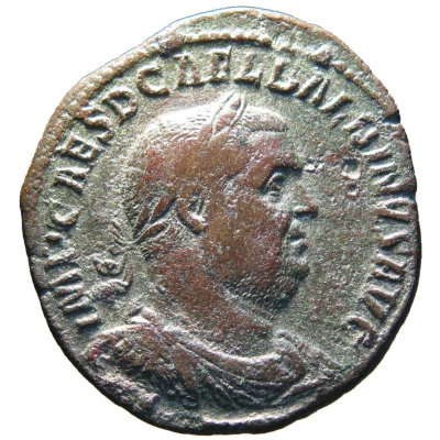 Sestertius - Balbinus VOTIS DECENNALIBVS S C front