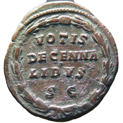 Sestertius - Balbinus VOTIS DECENNALIBVS S C back
