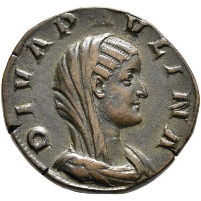 Sestertius - Caecilla Paulina CONSECRATIO S C front
