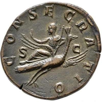 Sestertius - Caecilla Paulina CONSECRATIO S C back