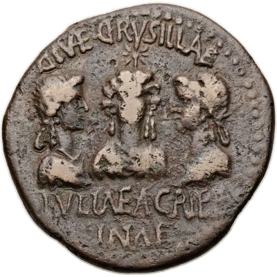 Sestertius - Caligula Apamea front