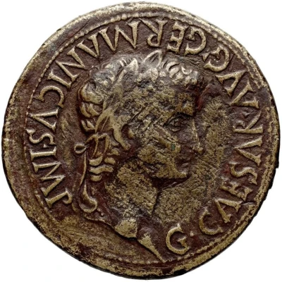 Sestertius - Caligula LICINIANO ET GERMANO II C C A VIR front