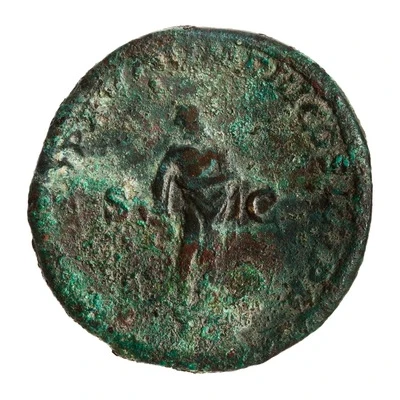 Sestertius - Caracalla P M TR P XVIII IMP III COS IIII P P S C; Asclepius and Telesphorus back