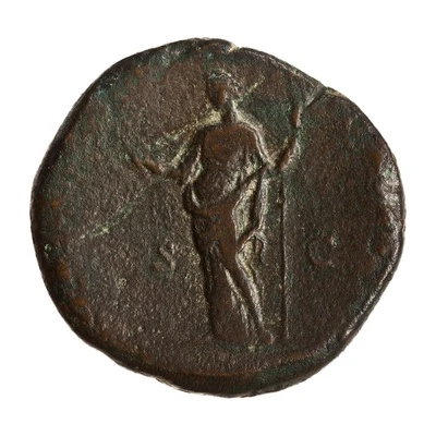 Sestertius - Clodius Albinus FELICITAS COS II S C; Felicitas back