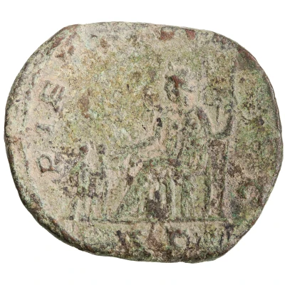 Sestertius - Cornelia Salonina PIETAS AVGG S C back