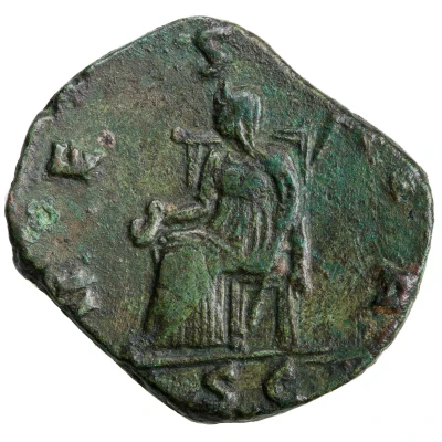 Sestertius - Cornelia Salonina VESTA S C; Vesta back