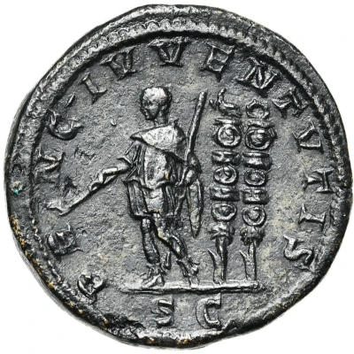 Sestertius - Diadumenian PRINC IVVENTVTIS S C back