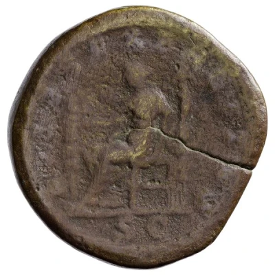 Sestertius - Elagabalus FIDES EXERCITVS S C; Fides back