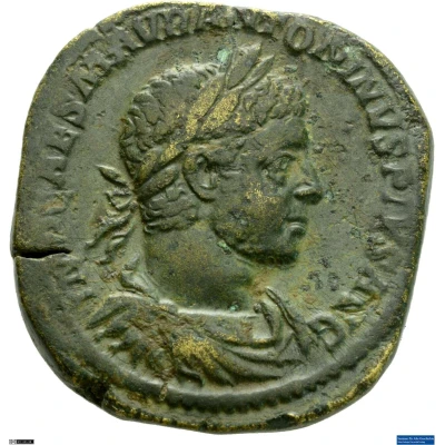 Sestertius - Elagabalus LIBERTAS AVG S C; Libertas front