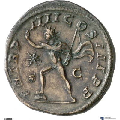 Sestertius - Elagabalus P M TR P IIII COS III P P S C; Sol back