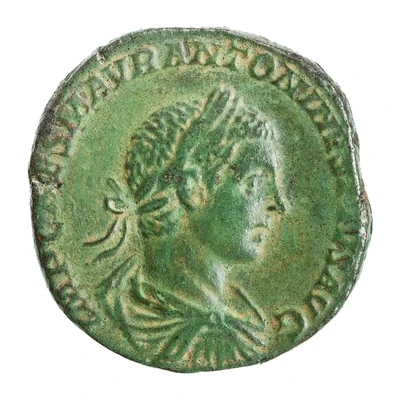 Sestertius - Elagabalus SALVS ANTONINI AVG S C; Salus front