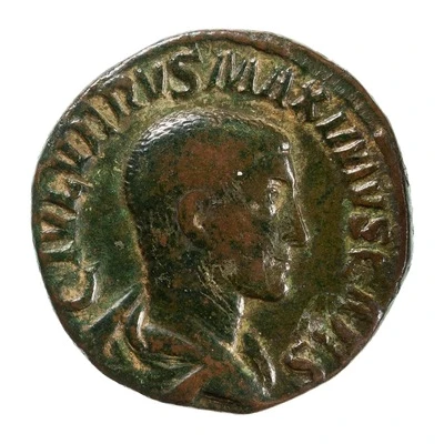 Sestertius - Gaius Julius Verus Maximus PIETAS AVG S C front