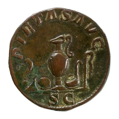 Sestertius - Gaius Julius Verus Maximus PIETAS AVG S C back