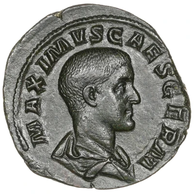 Sestertius - Gaius Julius Verus Maximus PIETAS AVG S C front