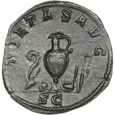 Sestertius - Gaius Julius Verus Maximus PIETAS AVG S C back
