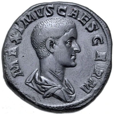 Sestertius - Gaius Julius Verus Maximus PRINCIPI IVVENTVTIS S C front