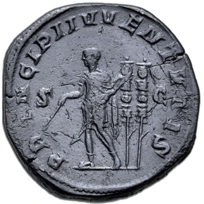 Sestertius - Gaius Julius Verus Maximus PRINCIPI IVVENTVTIS S C back